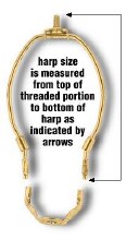 Additional picture of Lamp Harp & Clamp Set- 12"