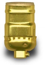 Keyless Socket w/ Set Screw- Brass