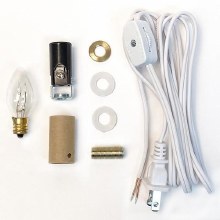 Lighting Kit- 7.5W Tappered Bulb w/ Candelabra Base