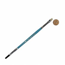 Additional picture of 455-3 White (Short) Bristle Flat Dry-Brush, Size 3