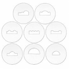 Clay Gun Tile Die Set- 8 PC
