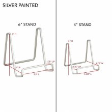 Additional picture of Easel/Stand - 6" Smooth Silver