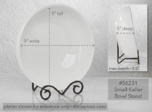 Additional picture of Easel/Stand - Small Bowl, Black