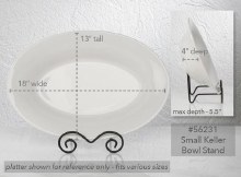 Additional picture of Easel/Stand - Small Bowl, Black