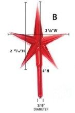 Additional picture of Large Star- Crystal/Clear