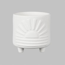 MB1593 - Sun Footed Container     5"L x 3"W x 5"H