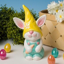 Additional picture of MB1598 - Bunny Gnome     5.5"L x 4"W x 9.25"H