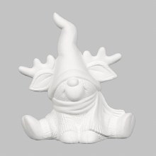 MB1599 - Reindeer Gnome     7"L x 4.5"W x 7.75"H