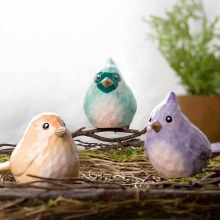 Additional picture of MB1601 - Rounded Whittled Bird     5"L x 2.25"W x 2.5"H