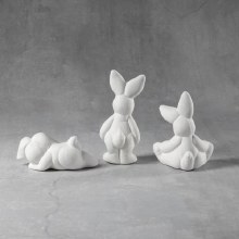 Additional picture of CCX048 - Assorted Playful Baby Bunnies 4-1/2"H