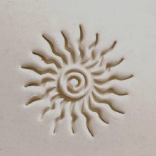 Additional picture of SCXL019 - Extra Lrg. Round Stamp: Spiral Sun, 6cm