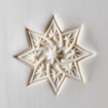 Additional picture of SCXL051 - Extra Lrg. Round Stamp: Star Flower, 6cm