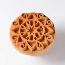 SCXL-031 Extra Lrg. Round Stamp - Holiday Star, 6cm