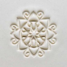 Additional picture of SCXL031 - Extra Lrg. Round Stamp: Holiday Star, 6cm