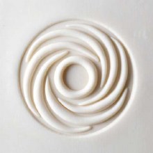 Additional picture of SCXL048 - Extra Lrg. Round Stamp: Spiral Wreath, 6cm