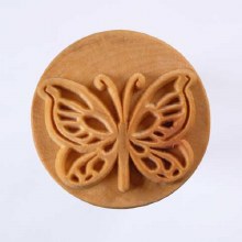 SCXL-016 Extra Lrg. Round Stamp - Butterfly, 6cm