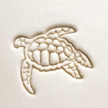Additional picture of SCXL005 - Extra Lrg. Round Stamp: Sea Turtle 1, 6cm