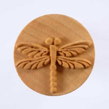 SCXL-017 Extra Lrg. Round Stamp - Dragonfly, 6cm