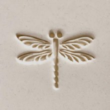 Additional picture of SCXL017 - Extra Lrg. Round Stamp: Dragonfly, 6cm