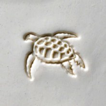 Additional picture of SCL060 - Lrg. Round Stamp: Sea Turtle, 4cm