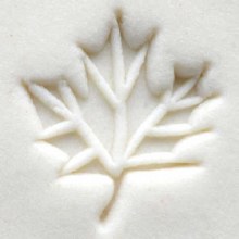 Additional picture of SCS053 - Sm. Round Stamp: Maple Leaf, 1.5cm