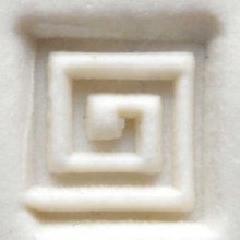 Additional picture of SCS117 - Sm. Round Stamp: Square Spiral, 1.5cm