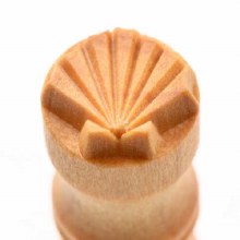 SCS-042 Sm. Round Stamp - Sea Shell, 1.5cm