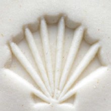 Additional picture of SCS042 - Sm. Round Stamp: Sea Shell, 1.5cm