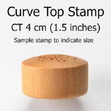 Additional picture of CT015 - Curve Top Stamp: Heart Love, 4cm