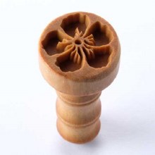 SCM-262 Med. Round Stamp - Hibiscus Flower, 2.5cm