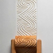 RL-023 Lrg. Handle Roller - Moari Spirals, 6cm