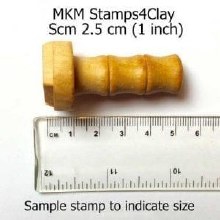 Additional picture of SCM151 - Med. Round Stamp: Bear Claw, 2.5cm