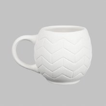 MB1618 - Chevron Mug     5.5"L x 5.5"W x 3.75"H