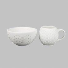 Additional picture of MB1618 - Chevron Mug (14oz)    5.5"L x 5.5"W x 3.75"H