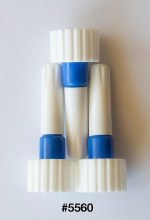 Fineline Applicator Caps- Blue 20G (3 Pack)