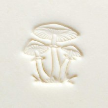 Additional picture of SCM289 - Med. Round Stamp: Cluster of Mushrooms, 2.5cm