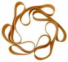 Additional picture of Rubber Bands (Assorted),  4" - 9" x 7/8"
