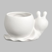 Additional picture of MB1629 - Sm. Snail Planter  7.5"L x 5.5"W x 4.75"H