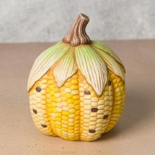 Additional picture of MB1632 - Short Corn Pumpkin   5.5"L x 5.25"W x 6"H