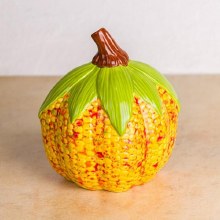 Additional picture of MB1632 - Short Corn Pumpkin   5.5"L x 5.25"W x 6"H