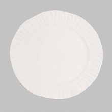 SB151 - Stoneware Fluted Dinner Plate    11.25"L x 11.25"W x 1"H