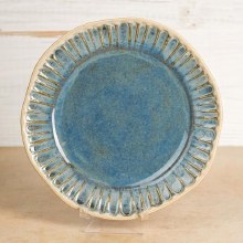 Additional picture of SB152 - Stoneware Fluted Salad Plate    8.5"L x 8.5"W x 1"H