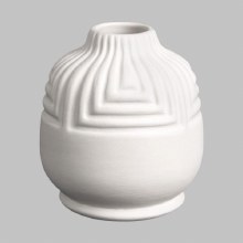 SB155 - Stoneware Rounded Bud Vase    4.25"L x 4.25"W x 4.5"H