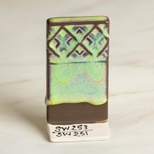 Additional picture of SB158 - Stoneware Textured Standing Test Tile  2.25"L x 1.25"W x 4.25"H