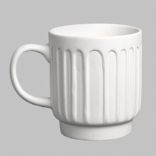 SB159 - Stoneware Fluted Cup (16oz)   5.5"L x 3.75"W x 4.5"H