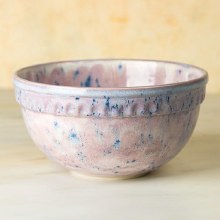 Additional picture of SB162 - Stoneware Vintage Small Mixing Bowl   8"L x 8"W x 4.25"H