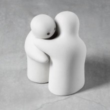 CCX175 - Huggy Salt & Pepper Shakers  3-1/2"H