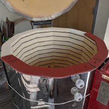 Additional picture of 12 Sided Kiln Shield Deluxe- 3" Brick