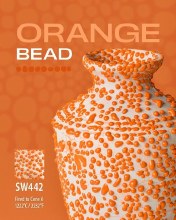 Additional picture of SW442 - Orange Bead Glaze Cone 5-10