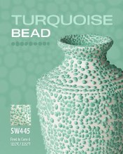 Additional picture of SW445 - Turquoise Bead Glaze Cone 5-10